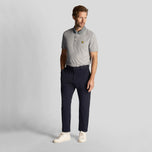 Lyle＆Scott MicroStripe高尔夫球球衫 - 铁蓝/俱乐部蓝色