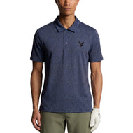 Lyle & Scott Printed Contour Golf Polo Shirt - Ryder Blue