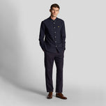 莱尔（Lyle）和斯科特（Scott）常规适合轻量级牛津衬衫 - 黑暗海军