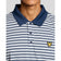 Lyle & Scott Striped Golf Polo Shirt - White/Aquamarine