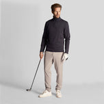 Lyle＆Scott Tonal Eagle Tech 1/4 Zip Midlayer-黑暗海军