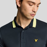 Lyle & Scott Tipped Golf Polo Shirt - Dark Navy/Solar Marker