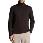Lyle＆Scott Tonal Eagle Tech 1/4 Zip Midlayer -Jet Black