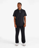 Baju Polo Golf Malbon Block Placket - Hitam