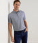 Peter Millar Solid Performance Long Sleve Jersey Golf Polo Shirt - Navy