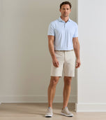 Peter Millar Salem Performance Golf Shorts - Oatmeal