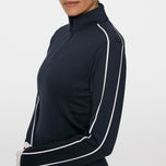 J.Lindeberg Women Nefe Quarter Zip Golf Mid Layer - JL Navy