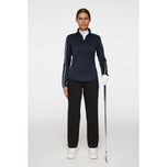 J.Lindeberg Women Nefe Quarter Zip Golf Mid Layer - JL Navy