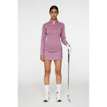 J.Lindeberg Women Nefe Quarter Zip Golf Mid Layer - Very Grape