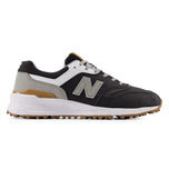 New Balance 997 Spikeless Wide (EE) Golf Shoes - Hitam/Putih