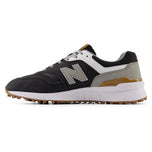 New Balance 997 Spikeless Wide (EE) Golf Shoes - Hitam/Putih