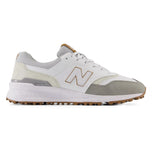 New Balance 997 Spikeless Wide (EE) Golf Shoes - White/Grey