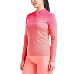 Nivo女子洛丽塔紫外线长袖模拟脖子高尔夫衬衫 - 樱桃