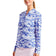 Nivo Wanita Lolita UV Lengan Panjang Mock Neck Shirt - Cobalt