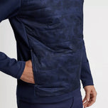 Peter Millar Bond Elite 高尔夫圆领套头衫 - 海军蓝