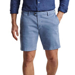 Peter Millar Concorde Garment -Dyed Golf Short - Blue Casa