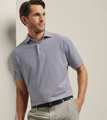 Peter Millar Hales Performance Jersey Golf Polo Shirt - Black