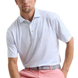 Peter Millar Nice Short Performance Jersey Golf Polo Shirt - White