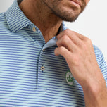 Peter Millar Owens Performance Jersey Golf Polo Shirt - Sport Navy