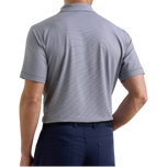 Kemeja Polo Golf Jersey Lengan Panjang Peter Millar Solid Performance - Tentera Laut