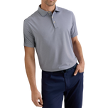 Kemeja Polo Golf Jersey Lengan Panjang Peter Millar Solid Performance - Tentera Laut