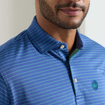 Baju Polo Golf Peter Millar Winston Performance Mesh - Sport Navy