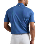 Baju Polo Golf Peter Millar Winston Performance Mesh - Sport Navy