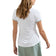 Peter Millar Women's Canterbury Tipped Sport Mesh Golf Polo Shirt - White/Willow