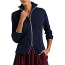 Cardigan Berusuk Kapas Coolspun Lite Wanita Peter Millar -Navy