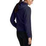 Peter Millar Women Flora Knit Golf Hoodie - Navy