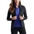 Midlayer Golf Katy Zip Penuh Peter Millar Wanita - Hitam