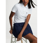 彼得·米拉（Peter Millar）女子表演伸展球衣高尔夫衬衫 - 白