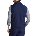 Peter Millar Vista Hybrid Full-Zip Golf Vest  - Navy