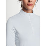 Peter Millar Women's Lightweight Crown Sun Golf Shirt - Puti