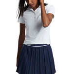 彼得·米拉（Peter Millar）女子表演伸展球衣高尔夫衬衫 - 白