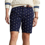 Prestasi Polo Ralph Lauren dicetak lurus Fit Chino Short - Pemain Tentera Laut Perancis