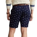 Prestasi Polo Ralph Lauren dicetak lurus Fit Chino Short - Pemain Tentera Laut Perancis