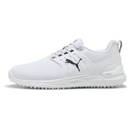 Puma Ignite Meninggikan 2 Kasut Golf Spikeless Lebar - Puma White/Puma Black/Puma Silver