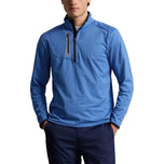 RLX RALPH LAUREN DRIVERS BRETTRING JERSEY GOLF PULLOVER - Dockside Blue Heather