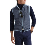 RLX Ralph Lauren Hybrid Full -Zip Golf Vest - Estate Blue Print