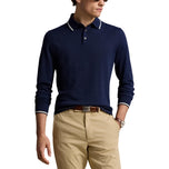 RLX Ralph Lauren Performance Polo -Collar Golf Sweater - Pinino na Navy