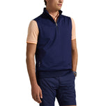 RLX Ralph Lauren Stretch Jersey Quarter Zip Golf Vest - Tentera Laut halus