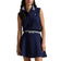 RLX Ralph Lauren 女式 2/48 棉混纺无袖针织高尔夫 Polo 衫 - 沙丘棕褐色/白色 Splash