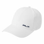 RLX RALPH LAUREN LAUREN Wanita Logo Mees Pannel Cap - Seramik Putih