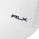 RLX RALPH LAUREN LAUREN Wanita Logo Mees Pannel Cap - Seramik Putih