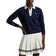 RLX Ralph Lauren Women's Performance Polo Collar Knitted Pullover - Pinong Navy