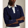 RLX Ralph Lauren Women's Performance Polo Collar Knitted Pullover - Pinong Navy