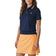RLX Ralph Lauren Women's Tour Pique Crochet Collar Golf Polo Shirt - Refined Navy Multi