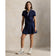Kemeja Polo Golf Pique Tour Wanita RLX Ralph Lauren - Tentera Laut Ditapis/Lilac Cantik/Putih Seramik