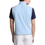 RLX Ralph Lauren Paneled Stretch Terry Golf Vest - Office Blue